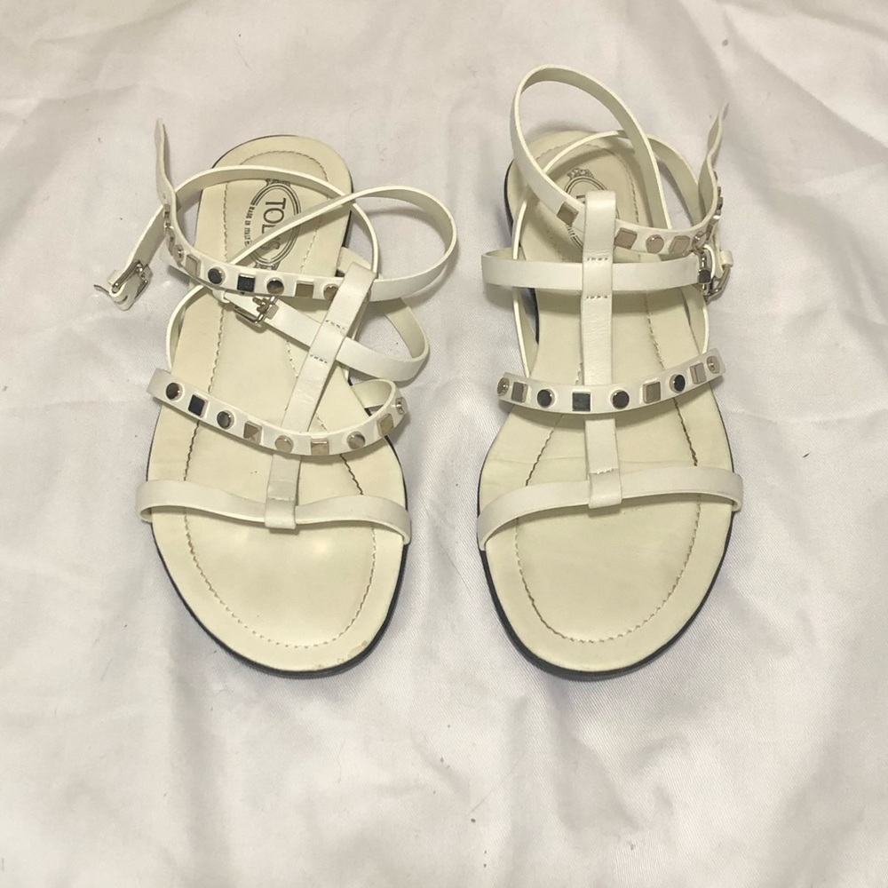 Authentic Tod’s Multi-Strap Stud Sandals